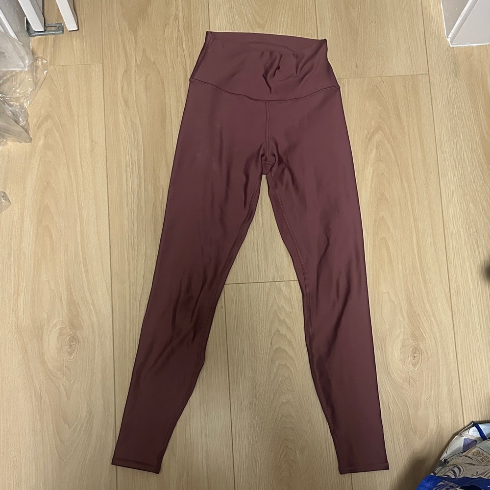 ALO YOGA High-Waisted Burgundy Leggings